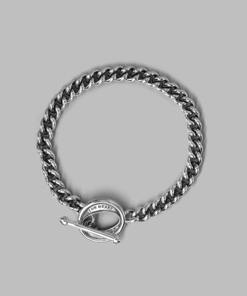 メンズシルバーアクセサリーブランドライオンハートの喜平チェーン使用ブレスレット
