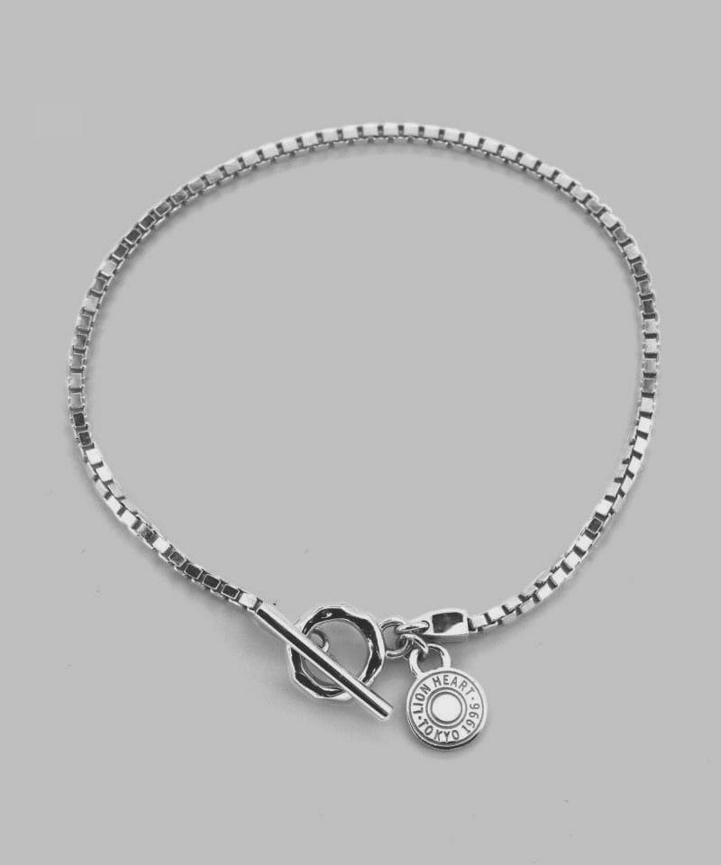 メンズシルバーアクセサリーブランドライオンハートのシンプルなベネチアンチェーンのブレスレット