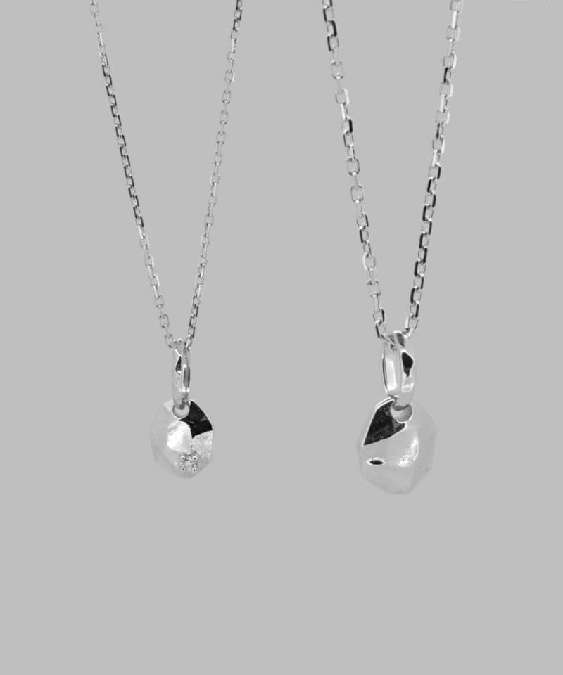 メンズシルバーアクセサリーブランドライオンハートのシンプルなペアネックレス