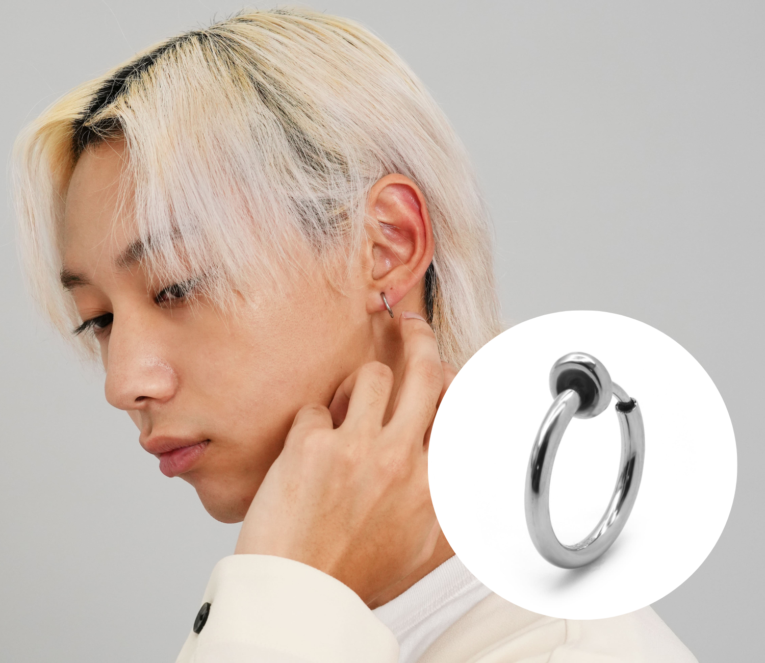 メンズシルバーアクセサリーブランドスタッフが解説するイヤリングの種類③sプリン具キャッチタイプイヤリング