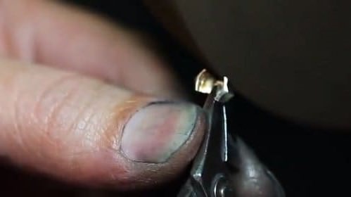 メンズシルバーアクセサリーブランドライオンハートの修理画像