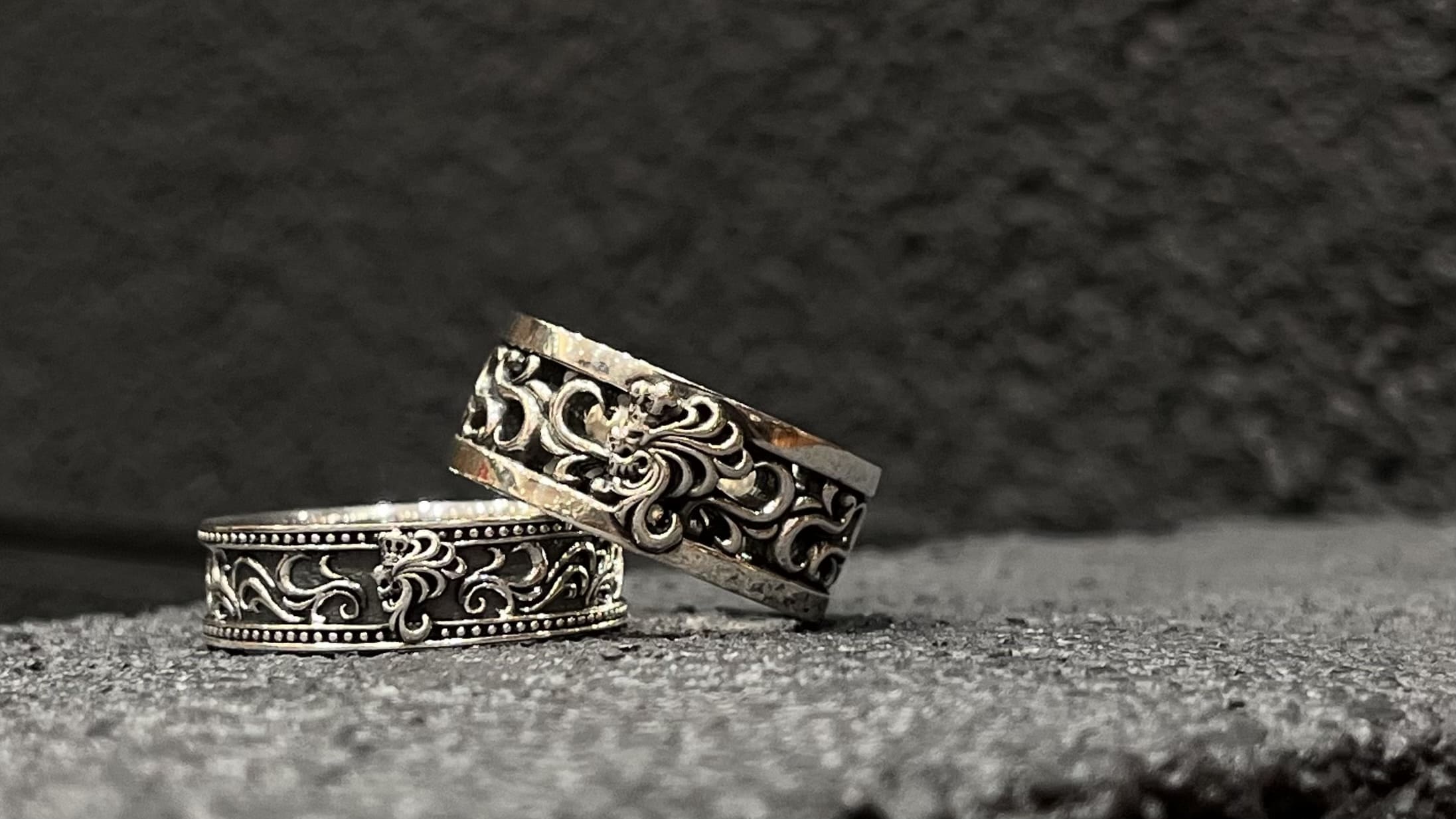 メンズシルバーアクセサリーブランドライオンハートのシルバー925のリング