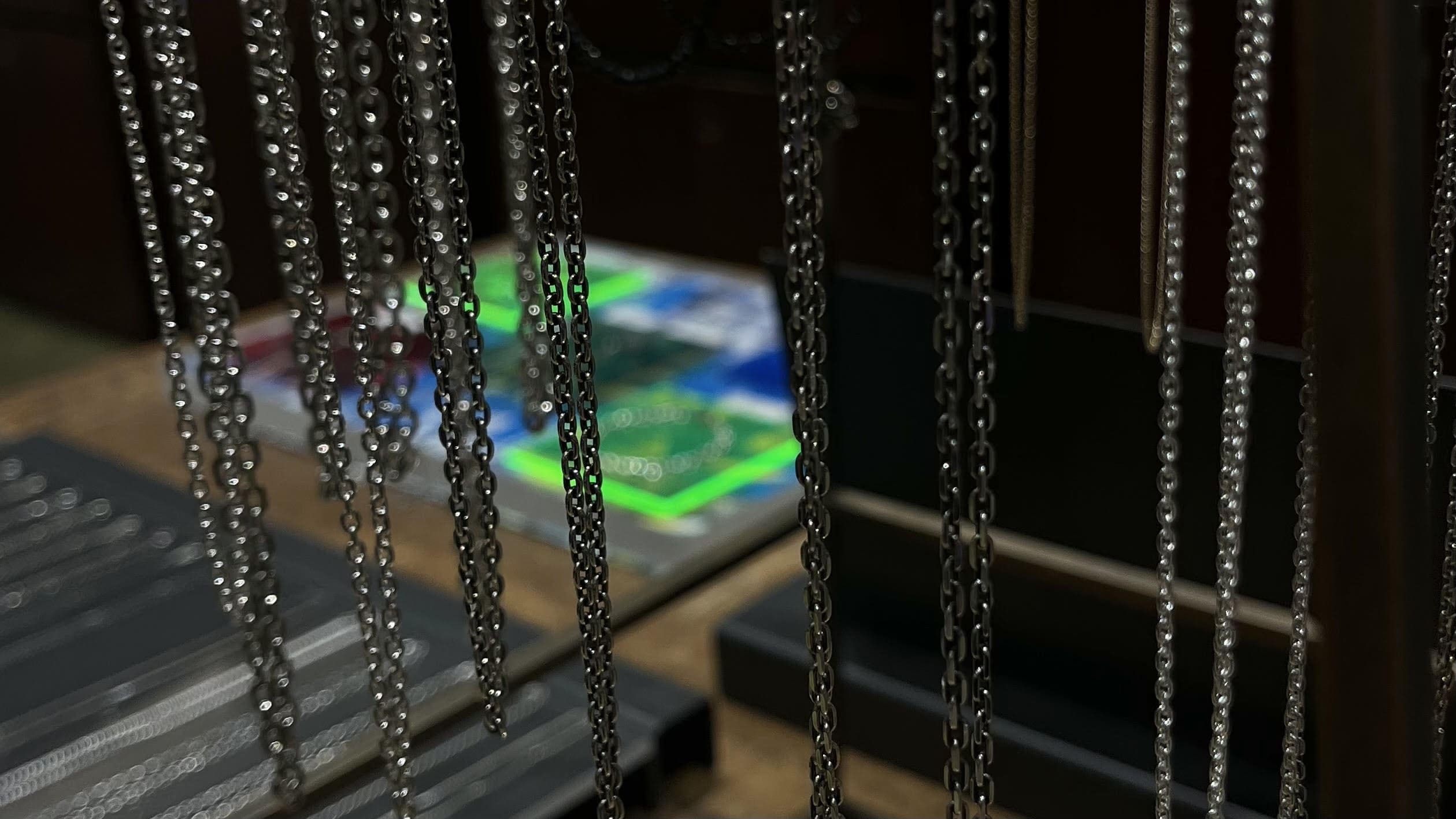 メンズシルバーアクセサリーブランドライオンハートのネックレスチェーン画像
