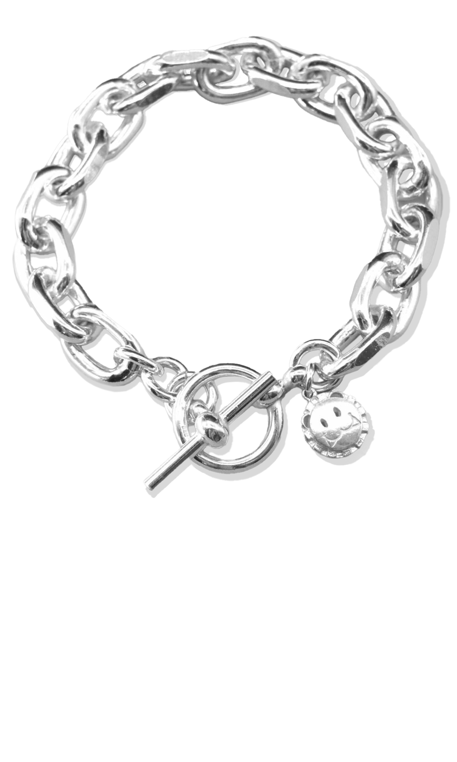 サイドカットファットチェーンブレスレット