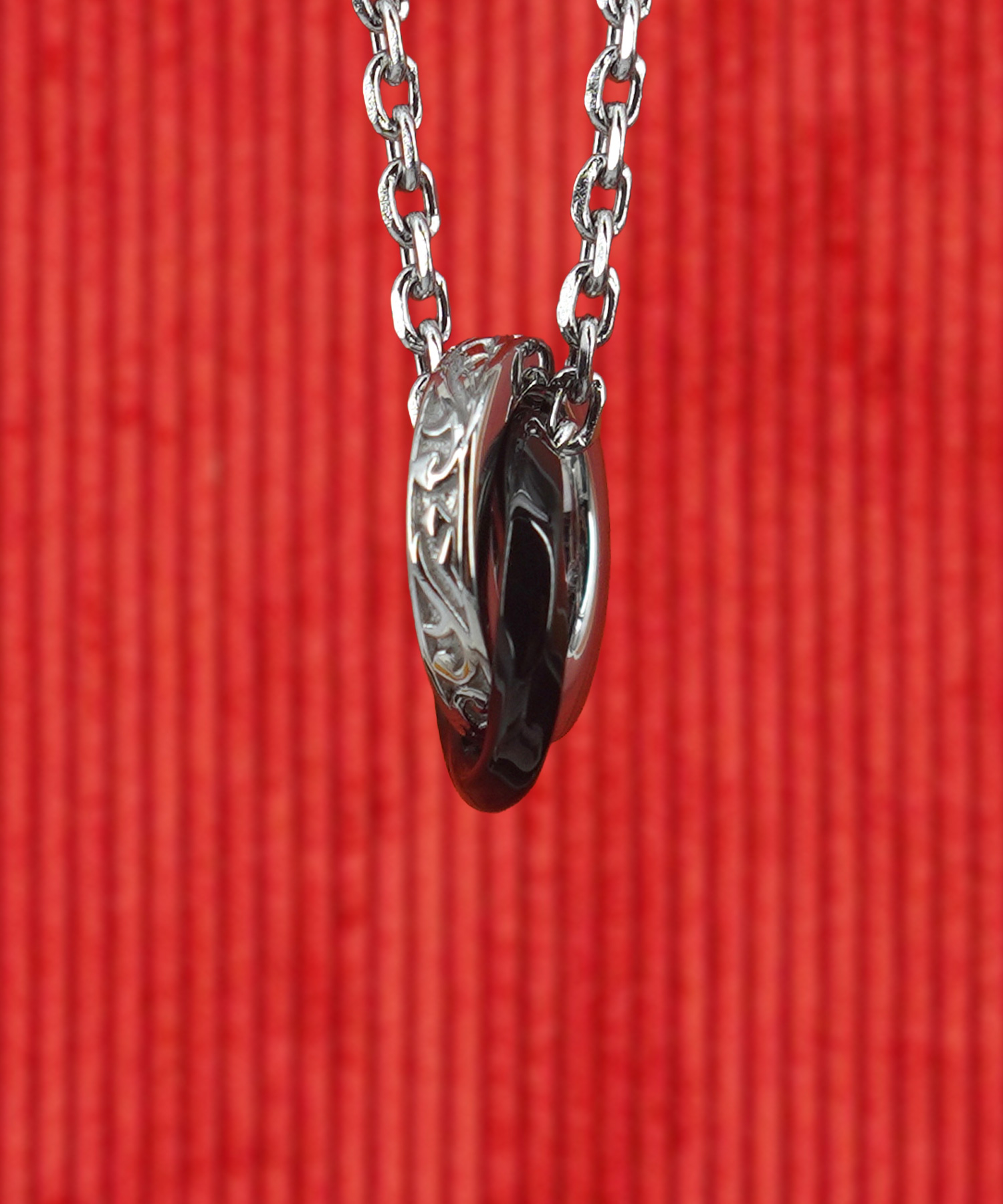 Try Necklace Tategami W Ring(black)