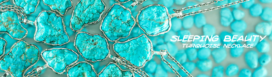 スリーピングビューティーターコイズネックレス