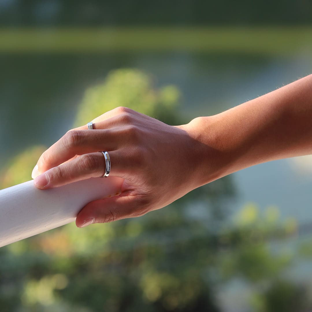 シルバーリング着用画像｜メンズアクセサリーブランドLION HEART（ライオンハート）のメンズスタッフコーディネート。